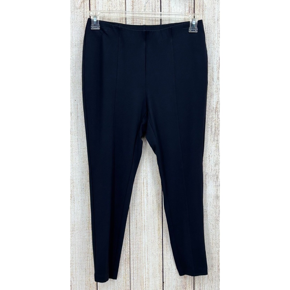 J. Jill Ponte Leggings‎ Womens Sz Medium Petite MP Pull On Stretch Cropped Black